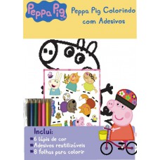 Peppa Pig Colorindo Com Adesivos 03