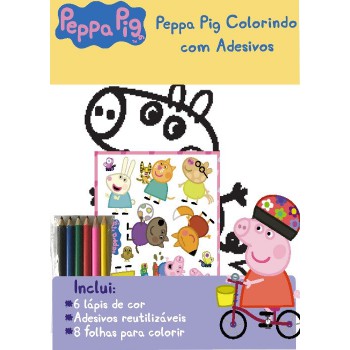 Peppa Pig Colorindo Com Adesivos 03