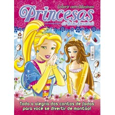 Princesas Colorindo Com Adesivos 03