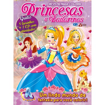 Princesas E Bailarinas Revista Para Colorir 01