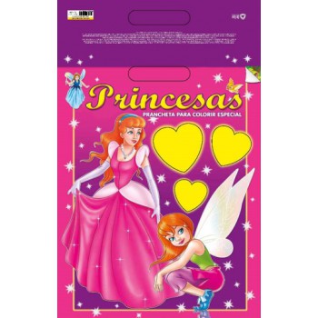 Princesas - Prancheta Para Colorir - Especial