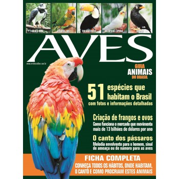 Animais Do Brasil - Aves: Ficha Completa - Conheça Todos Os Hábitos, Onde Habitam, O Canto E Como Procriam Estes Animais