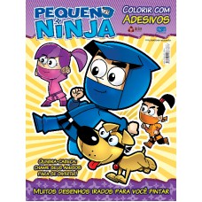 Pequeno Ninja Colorir Com Adesivos 01