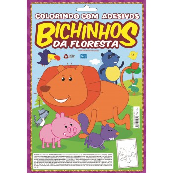 Bichinhos Da Floresta - Colorindo Com Adesivos