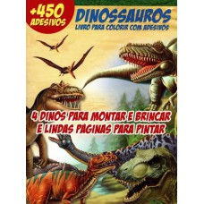 Dinossauros - Livro Para Colorir Com Adesivos