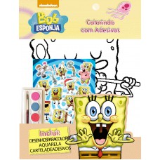 Bob Esponja - Colorindo Com Adesivos