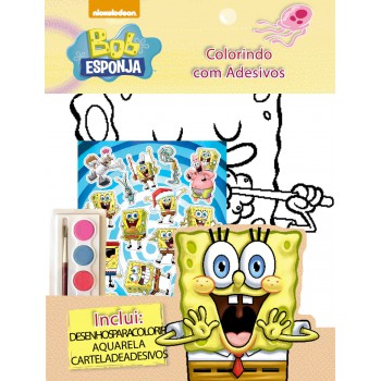 Bob Esponja - Colorindo Com Adesivos