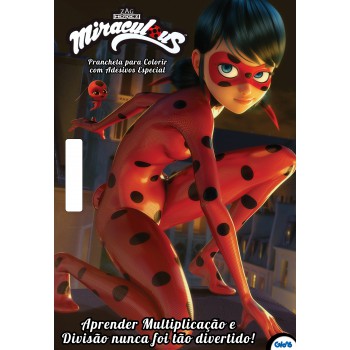 Ladybug - Prancheta Para Colorir Com Adesivos Especial: Aprender Multiplicação E Divisão Nunca Foi Tão Divertido!