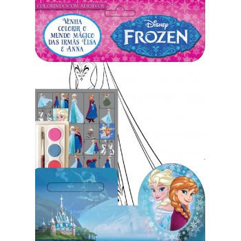 Disney Colorindo Com Adesivos - Frozen