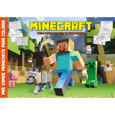 Minecraft - Prancheta Para Colorir: Pinte E Brinque Com Steve No Mundo Superior