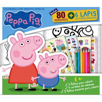 Peppa Pig - Colorindo Com Adesivos 01