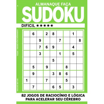 Almanaque Faça Sudoku Dificil