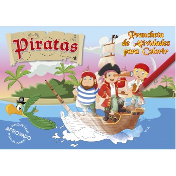 Piratas - Prancheta De Atividades Para Colorir