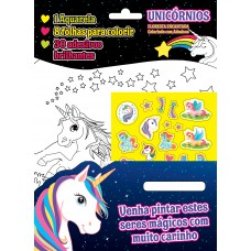 Unicórnio - Colorindo Com Adesivos