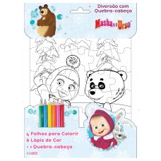 Masha E O Urso - Diversão Com Quebra-cabeça