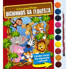 Bichinhos Da Floresta Livro Para Pintar Com Aquarela