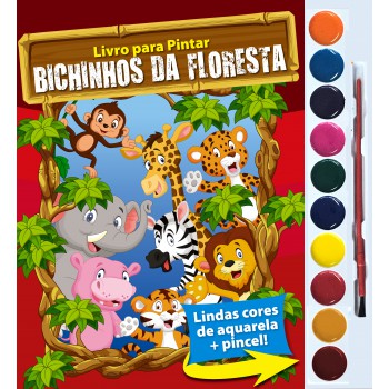 Bichinhos Da Floresta Livro Para Pintar Com Aquarela