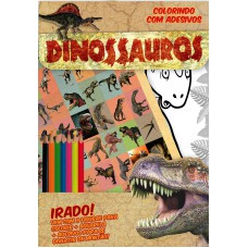 Dinossauros Colorindo Com Adesivos