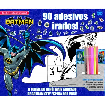 Batman Colorindo Com Adesivos Especial