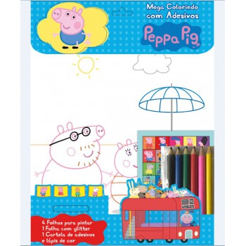 Peppa Pig - Mega Colorindo Com Adesivos