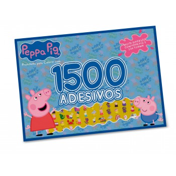 Peppa Pig - Prancheta Para Colorir Com 1500 Adesivos: Muita Diversão Com A Peppa Pig E Sua Turma!