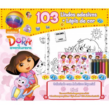 Dora A Aventureira Colorindo Com Adesivos Especial 01