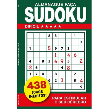 Almanaque Faça Sudoku - Nível Difícil