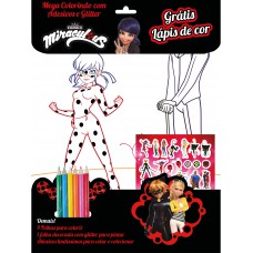 Ladybug - Mega Colorindo Com Adesivos E Glitter