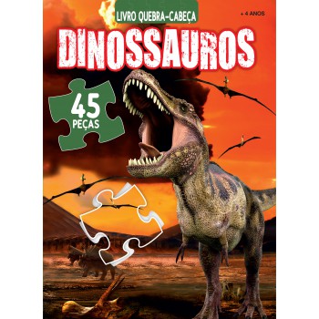 Dinossauros Livro De Quebra-cabeça