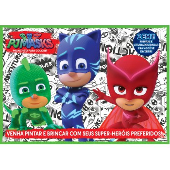 Pj Masks Prancheta Para Colorir