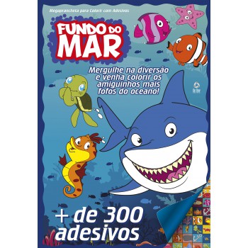 Fundo Do Mar - Megaprancheta Para Colorir Com Adesivos