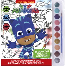 Pj Masks Livro Para Pintar Com Aquarela