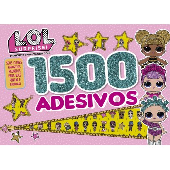 Lol Surprise - Prancheta Para Colorir Com 1500 Adesivos: Seus Clubes Favoritos Reunidos Para Você Pintar E Brincar!