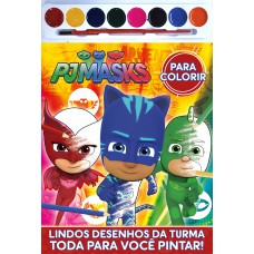 Pj Masks Para Colorir Com Aquarela