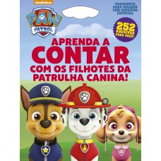 Patrulha Canina - Prancheta Para Colorir Com Adesivos - Especial: Aprenda A Contar Com Os Filhotes Da Patrulha Canina!