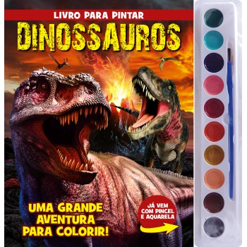 Dinossauros Livro Para Pintar Com Aquarela