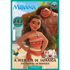 Disney Megahistórias Para Colorir Com Adesivos Bilíngue - Moana