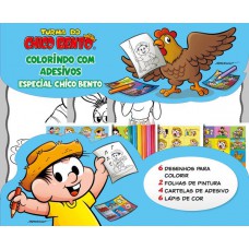 Turma Da Mônica Colorindo Com Adesivos Especial - Chico Bento