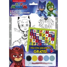 Pj Mask - Colorindo Com Adesivos