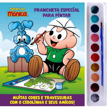 Turma Da Mônica - Prancheta Especial Para Pintar - Cebolinha