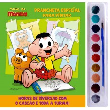 Turma Da Mônica Prancheta Especial Para Pintar Com Aquarela: Cascão