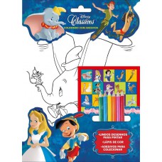 Disney Colorindo Com Adesivos - Clássicos Disney