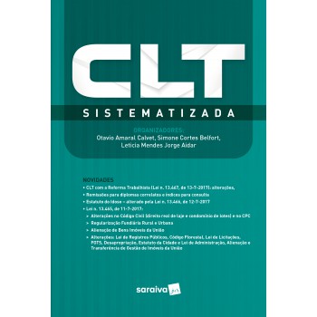 Clt Sistematizada - 1ª Edição De 2018