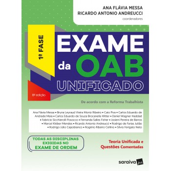 Exame Da Oab Unificado : 1ª Fase - 8ª Edição De 2018