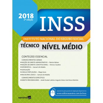 Inss : Instituto Nacional Do Seguro Social - 2ª Edição De 2018: Técnico Do Seguro Social