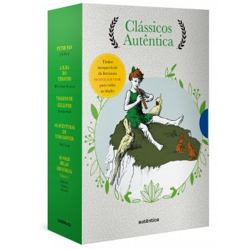 Caixa Clássicos Autêntica - Vol. 2 - (texto Integral - Clássicos Autêntica): Peter Pan; A Ilha Do Tesouro; Viagens De Gulliver; As Aventuras De Tom Sawyer; As Mais Belas Histórias Vol. 2