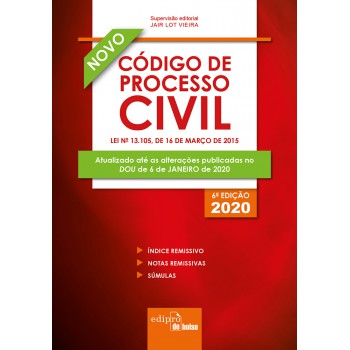 Código De Processo Civil 2020 - Mini