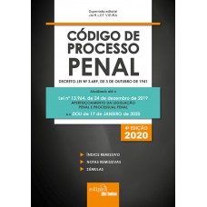 Código De Processo Penal 2020 - Mini