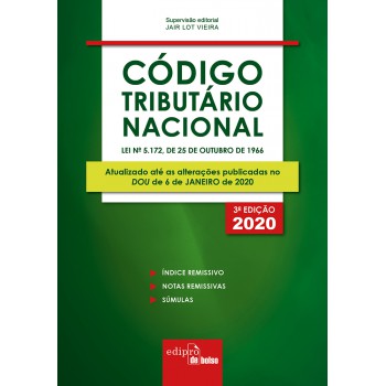 Código Tributário Nacional 2020 - Mini