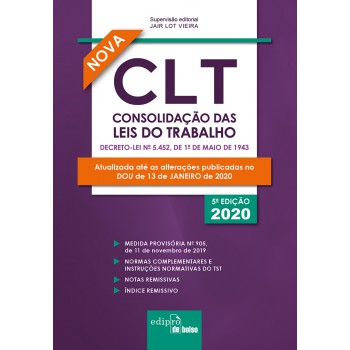 CLT – Consolidação das Leis do Trabalho 2020 - Mini